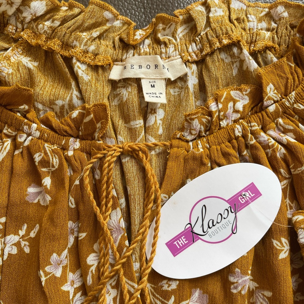 Mustard Flower Dress - Picture 4 of 5